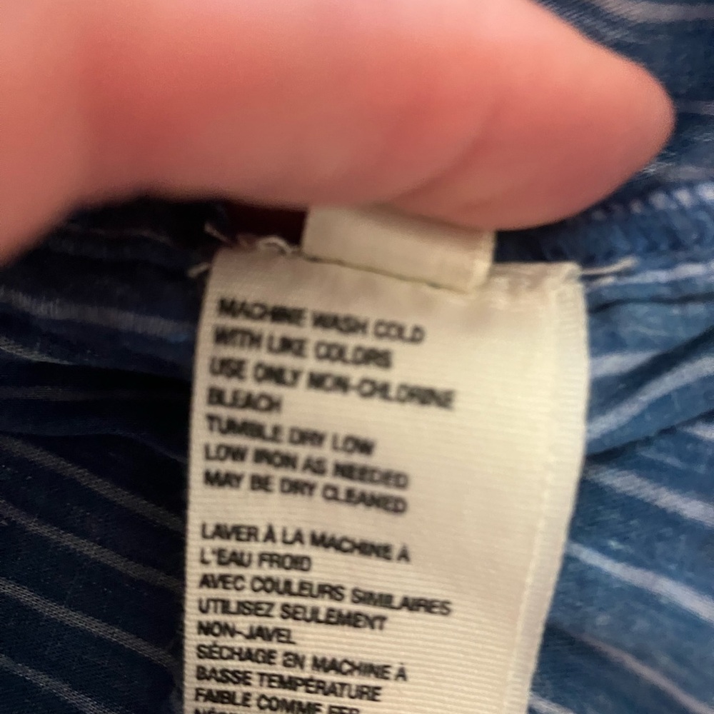 Free People Blue High Low  Mini Dress/ Tunic with Embroidery size Medium - Picture 8 of 8